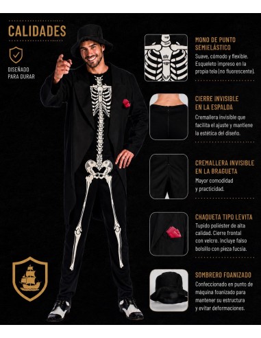 Costume Morte Taglia L | Costumi per Adulti Il Re del Carnevale
